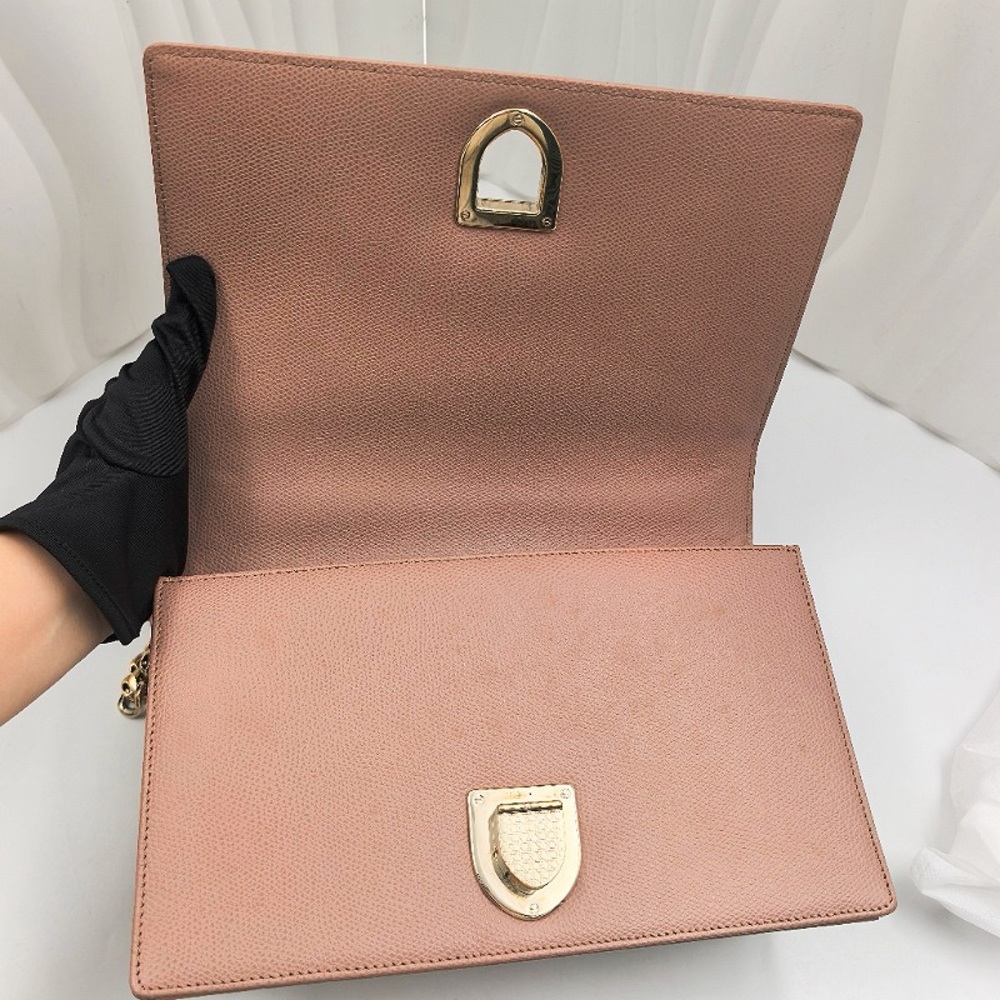 DIOR Diorama Medium Shoulder Bag Blush Pink Grained Calfskin - Picture 12 of 12